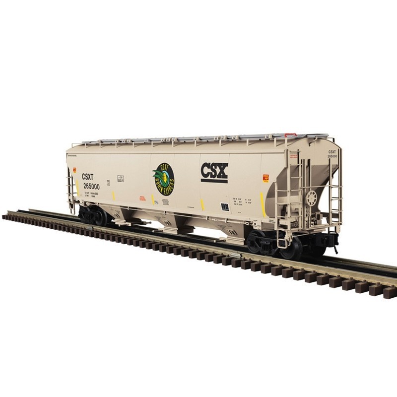 ATLAS O CSX GRAIN EXPRESS TRINITY 5161 COVERED HOPPER 3001921 #265070 3-RAIL