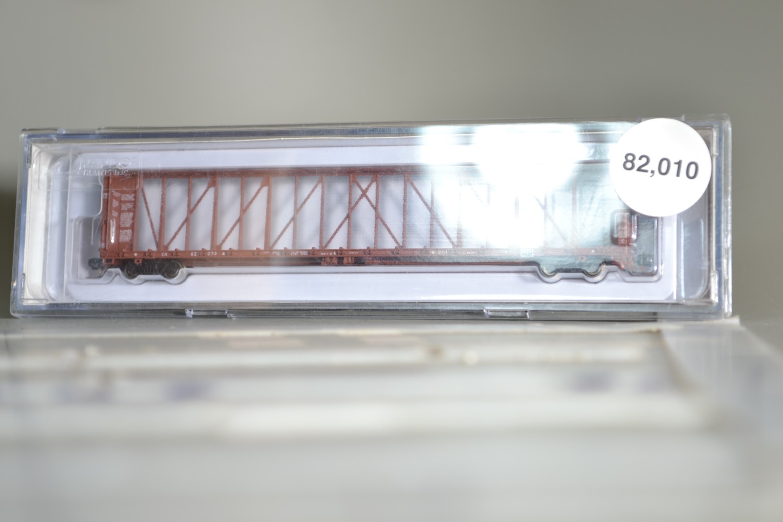 82010 N Scale RAPIDO CENTERBEAM FLAT CAR CN CANADIAN NATIONAL