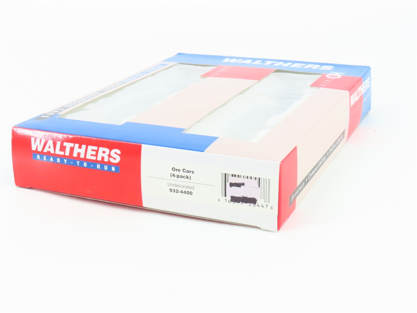 HO Scale Walthers 932-4400 Undecorated Ore Cars 4-Pack