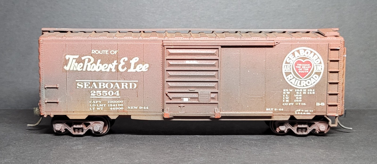 HO Seaboard 40′ Boxcar #25504 Robert E Lee
