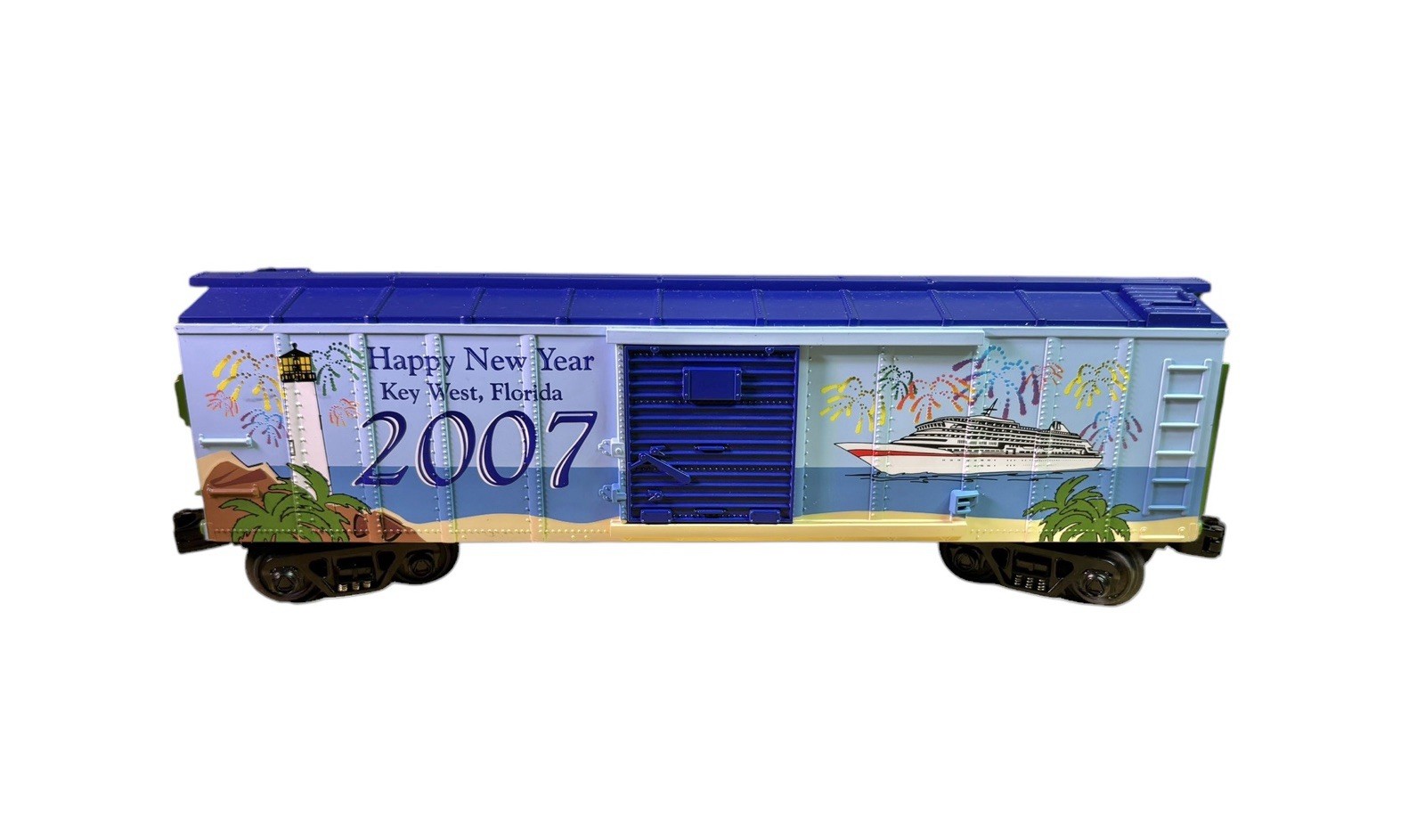 RAIL KING BY MTH ELECTRIC TRAINS 2007 HAPPY NEW YEAR KEY WEST FL 2007 NOSIB CAR