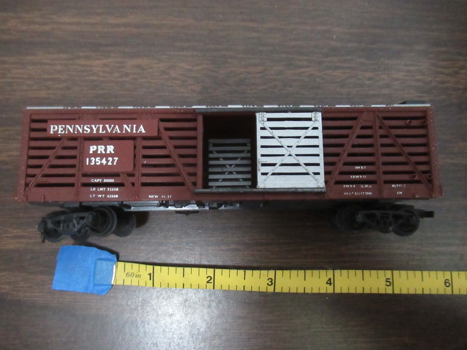 Vintage Athearn train Pennsylvania PRR 135427 Stock Cattle Car