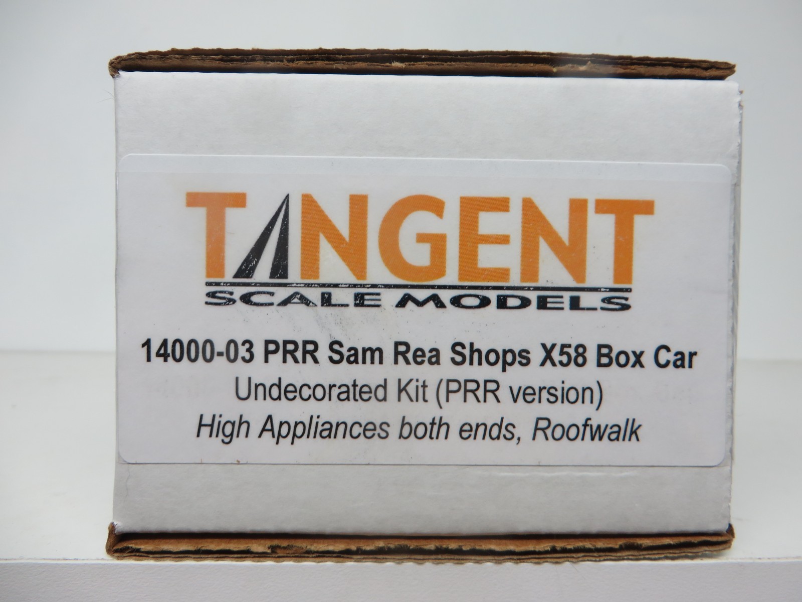 Tangent -HO PRR Sam Rea Shops X58 Box Car “UNDECORATED” KIT (PRR Version) NIB