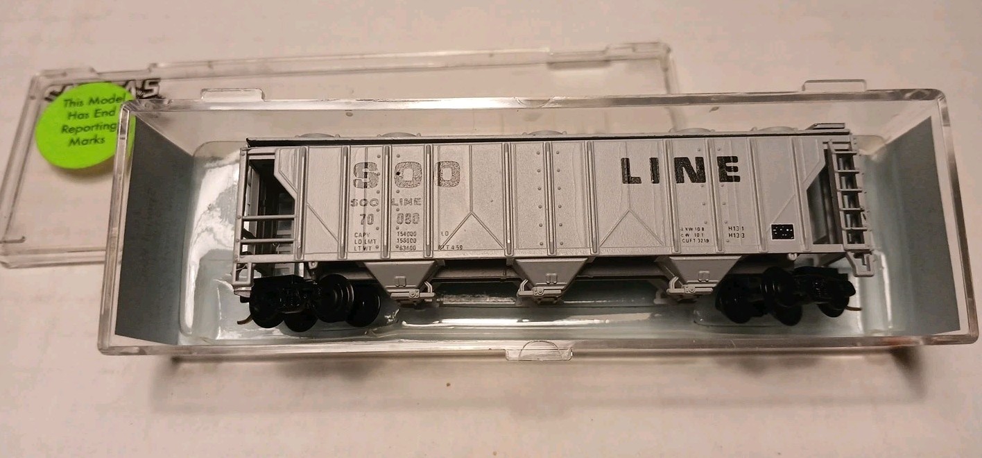 Soo Line(GRAY) #70080 JnJ SPECIAL RUN 47′ PS2 Cover Hopper Atlas custom decorate