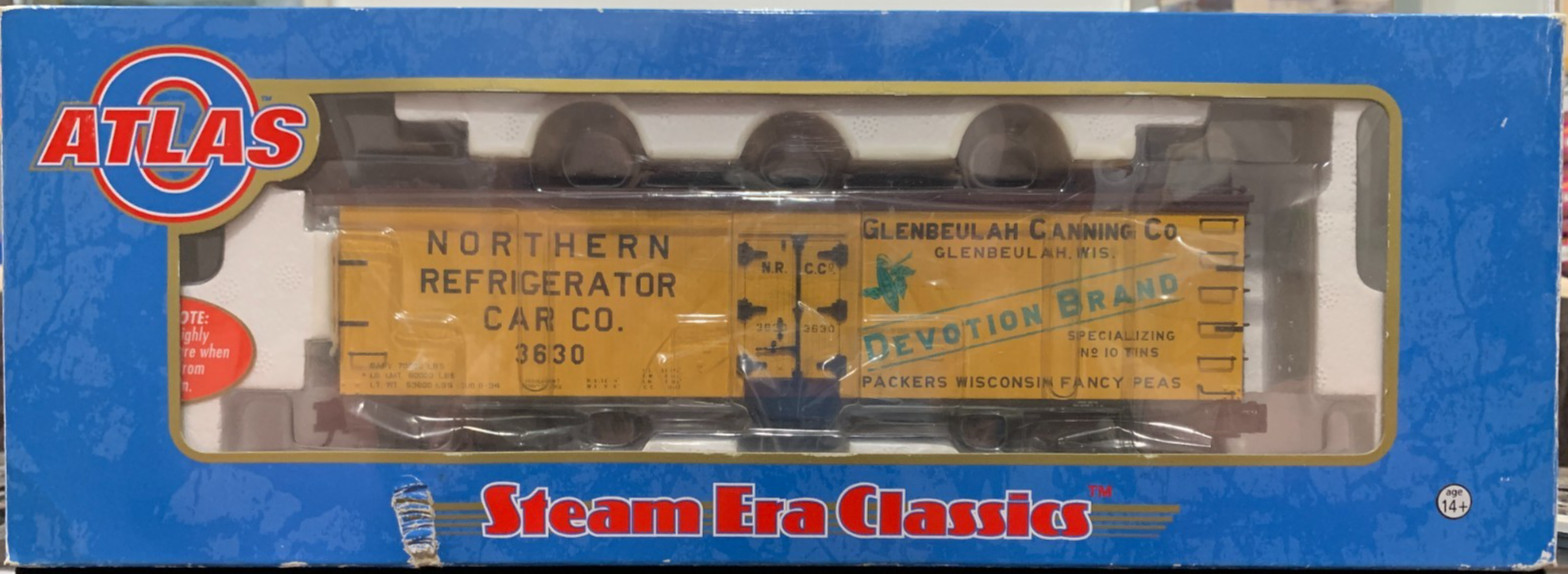 Atlas 8080-1 Glenbeuleh Canning Co 40′ Wood Reefer, #3630, O Scale 1/48, LN