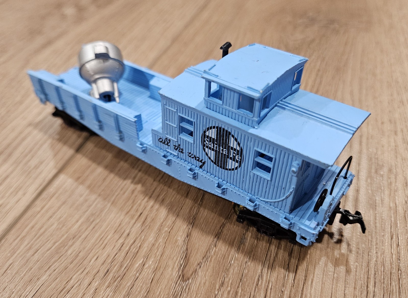 Vintage Life Like HO Scale Santa Fe Maintenance Search Light Train Car Hong Kong