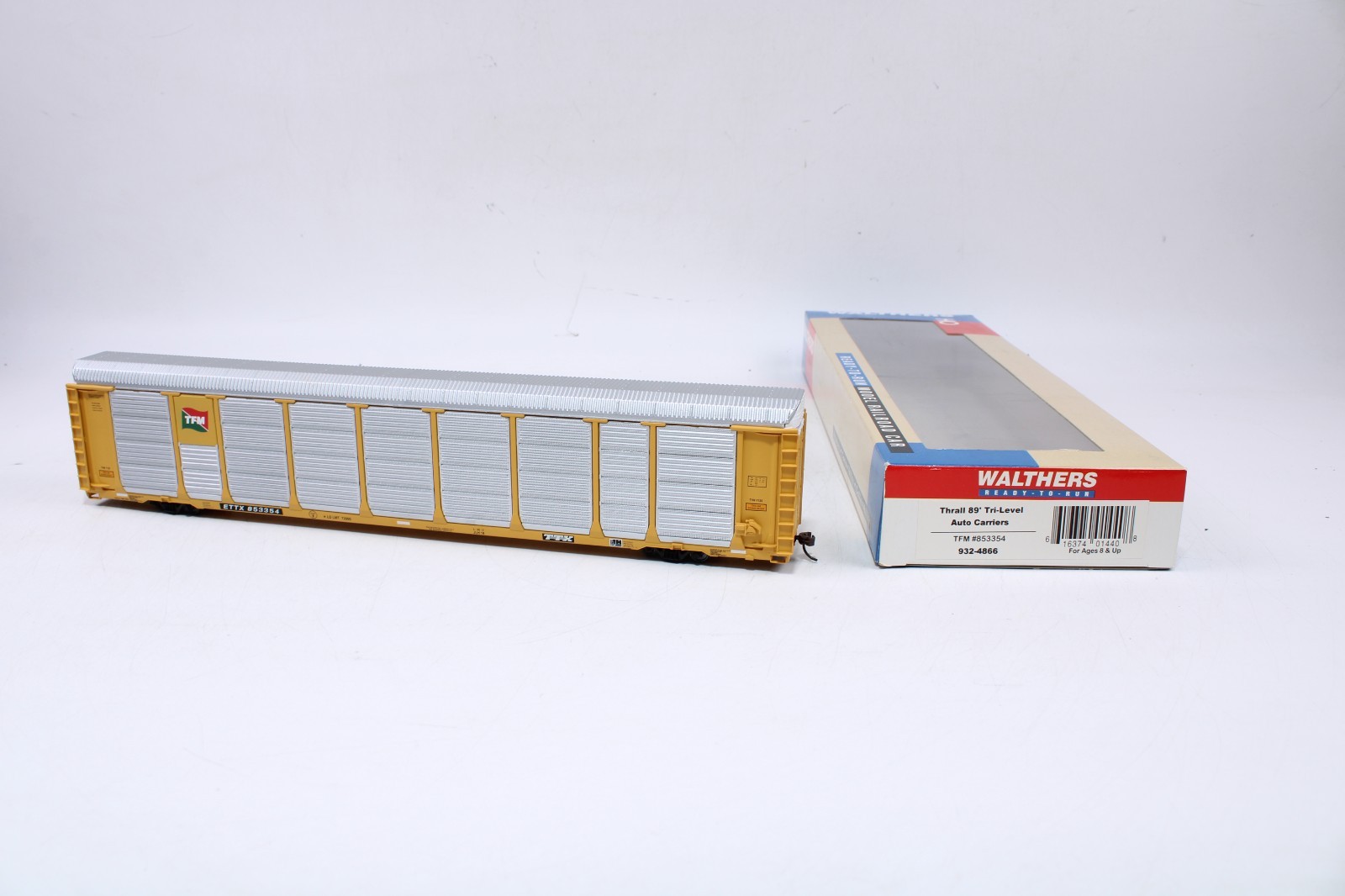 Walthers 932-4866 HO Thrall 89′ Tri-Level Auto Carrier TFM ETTX #853354