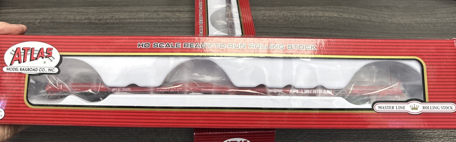 ATLAS HO RTR #20005240 ACF 89’ 4” Flat Car APL “Linetrain” #17071 NIB