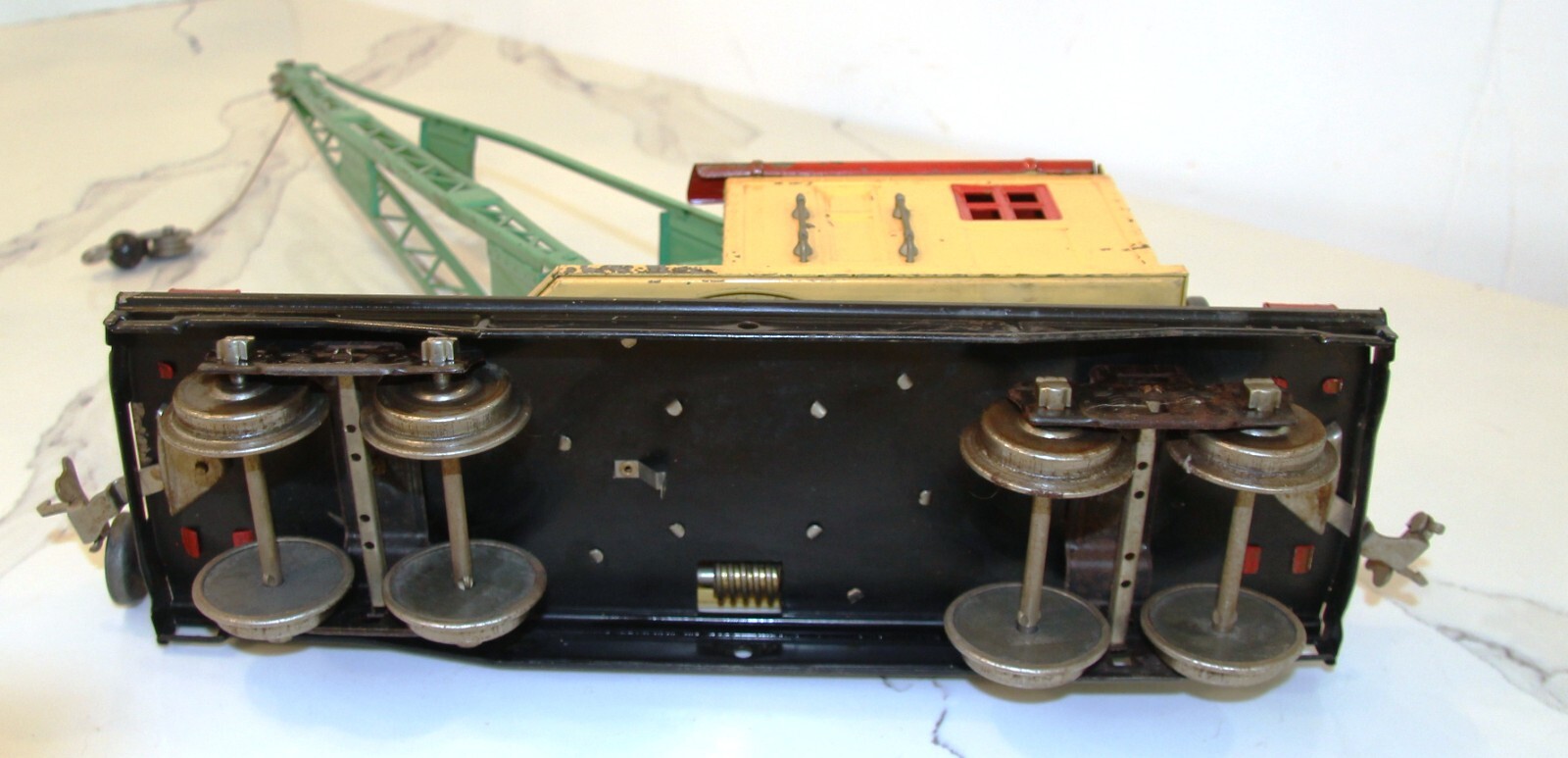 LIONEL 219 WORK CRANE Standard Gauge – Yellow Crane Car 1930-1939