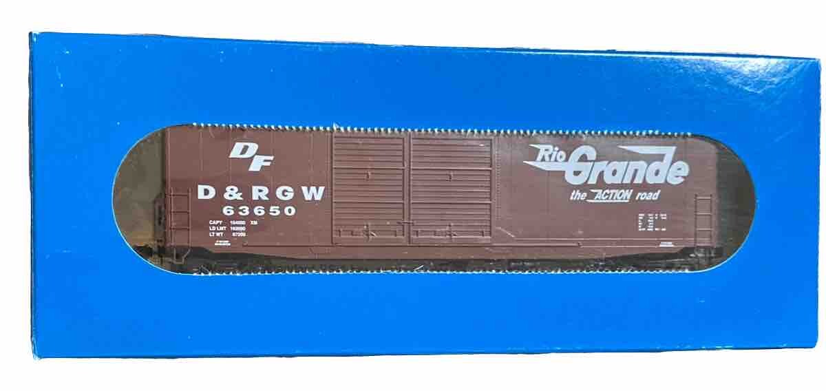 E&C Shops HO RTR 0301 50’ PS-1 Dbl Door Boxcar D&RGW #63650 NOS