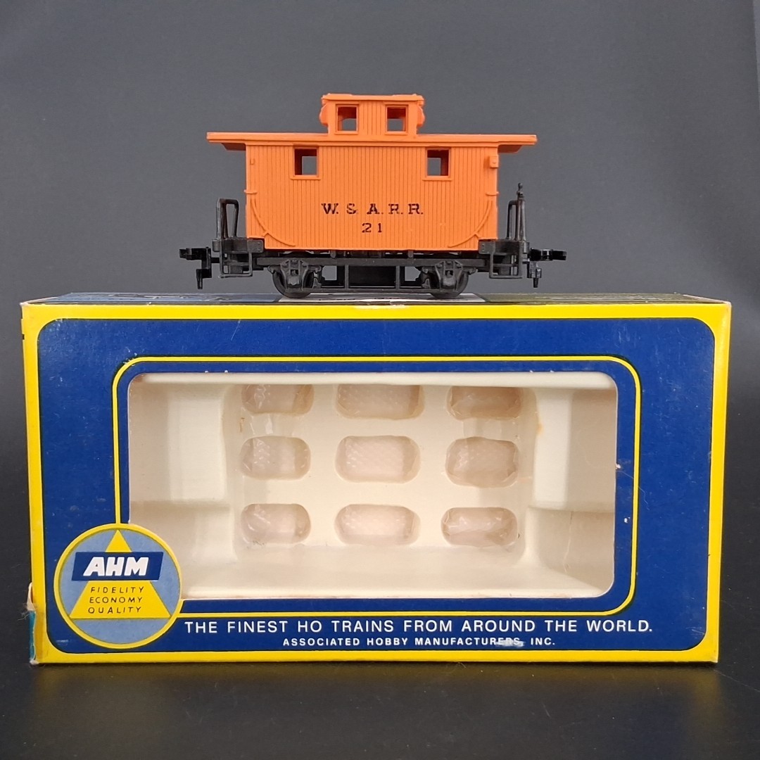 AHM Rivarossi HO Scale W&A Oldtime Caboose 6252 Train Bobber in Original Box