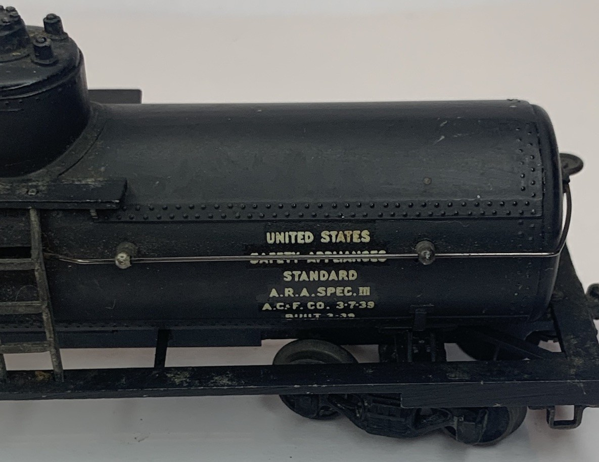 Lionel Prewar 0015 3 Rail Super Detail Black Shell Tanker 1938-1942 SEPX 8126