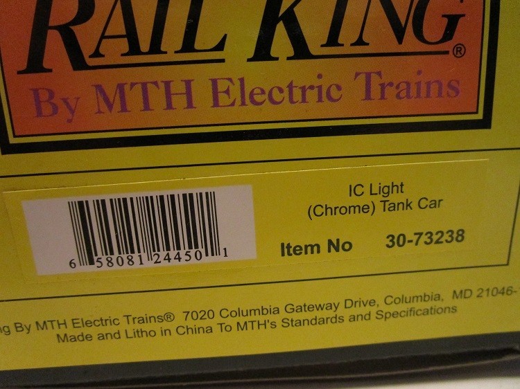 MTH 30-73238 – 2007 – Pittsburgh Brewing Co. – IC Light – Chrome Tank Car – NIB