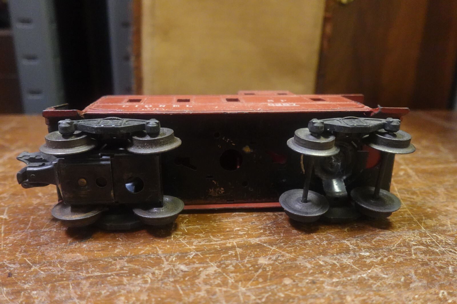 Lionel 6257 SP Caboose-Red Color O Gauge Plastic Body Metal Steel/wheels