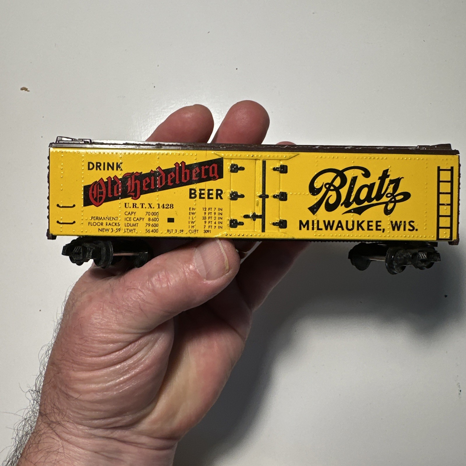 FLEISCHMANN Steel and plastic HO BLATZ BEER REEFER Excellent condition