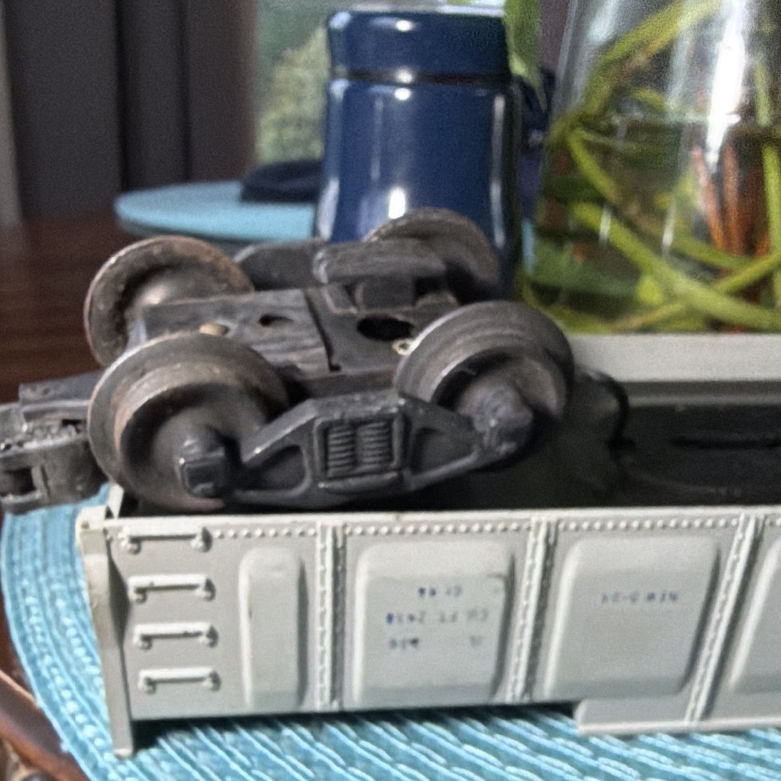 Lionel O Gauge ATSF Gondola 356 3-Rail Analog AC Gray Metal 1:48