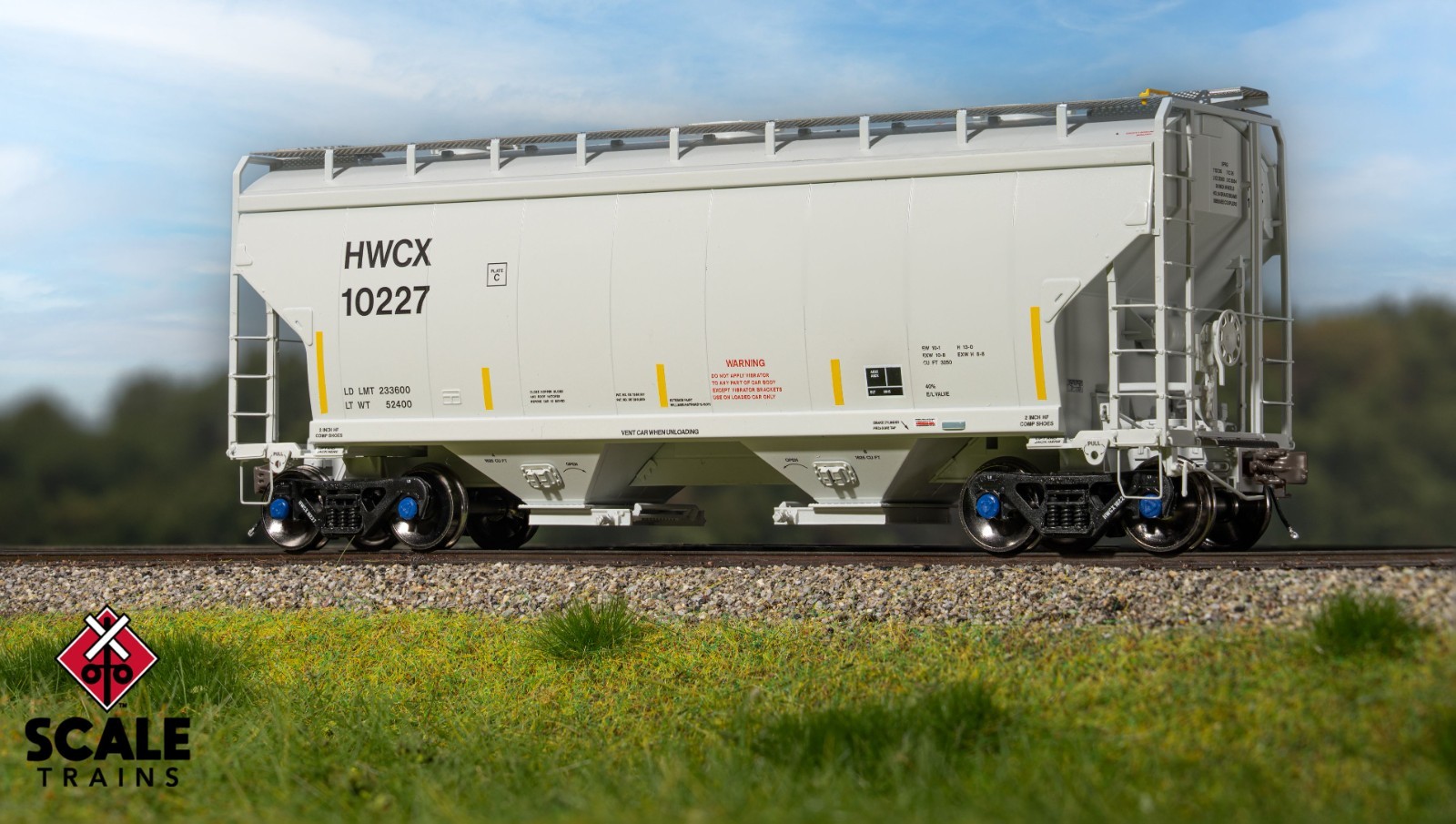 SCALETRAINS HO RIVET COUNTER Gunderson 3250 Hopper – Halliburton HWCX