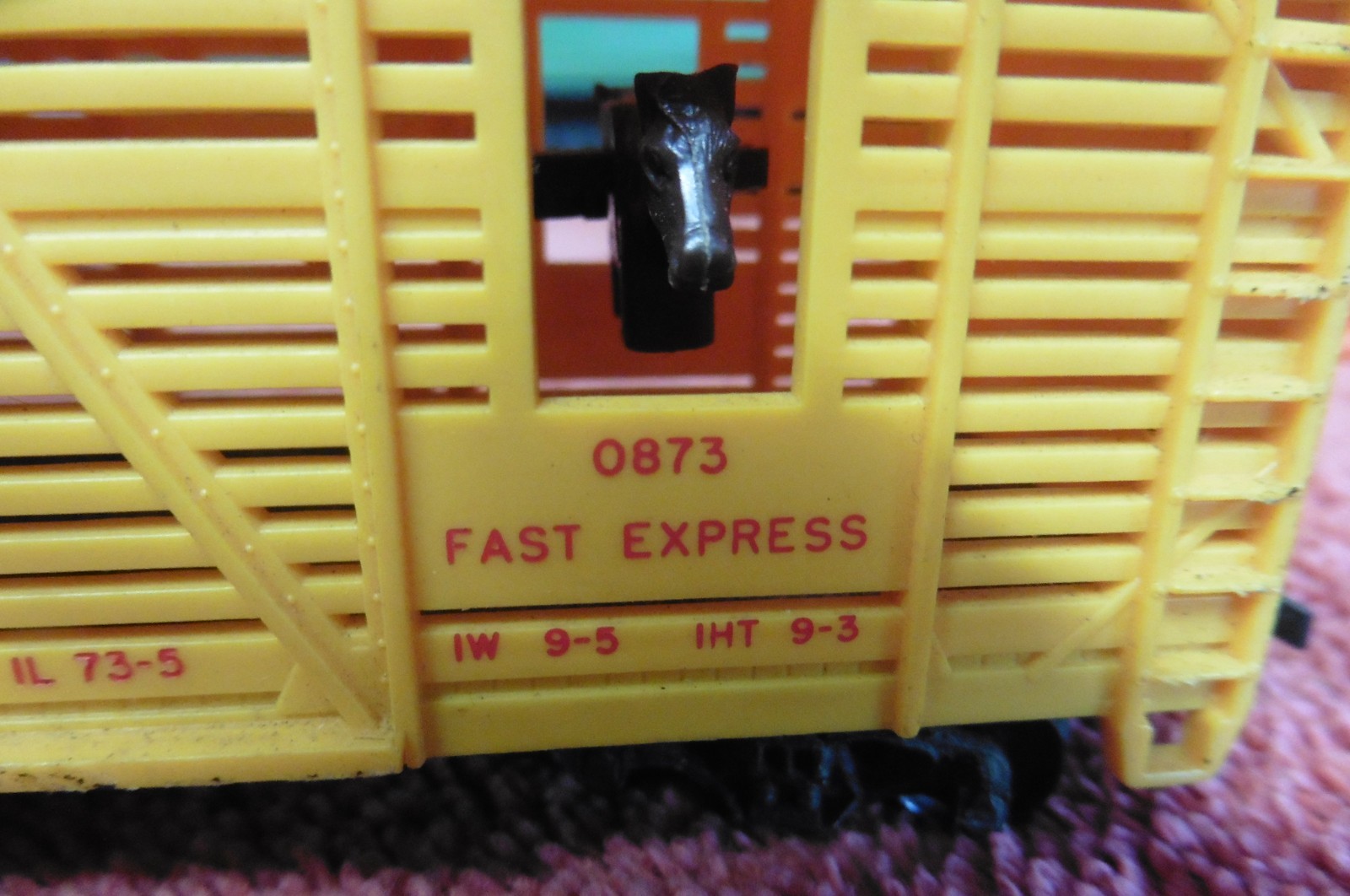 1950’s LIONEL 0873 Operating RODEO HORSE TRANSPORT Car HO Gauge WORKS