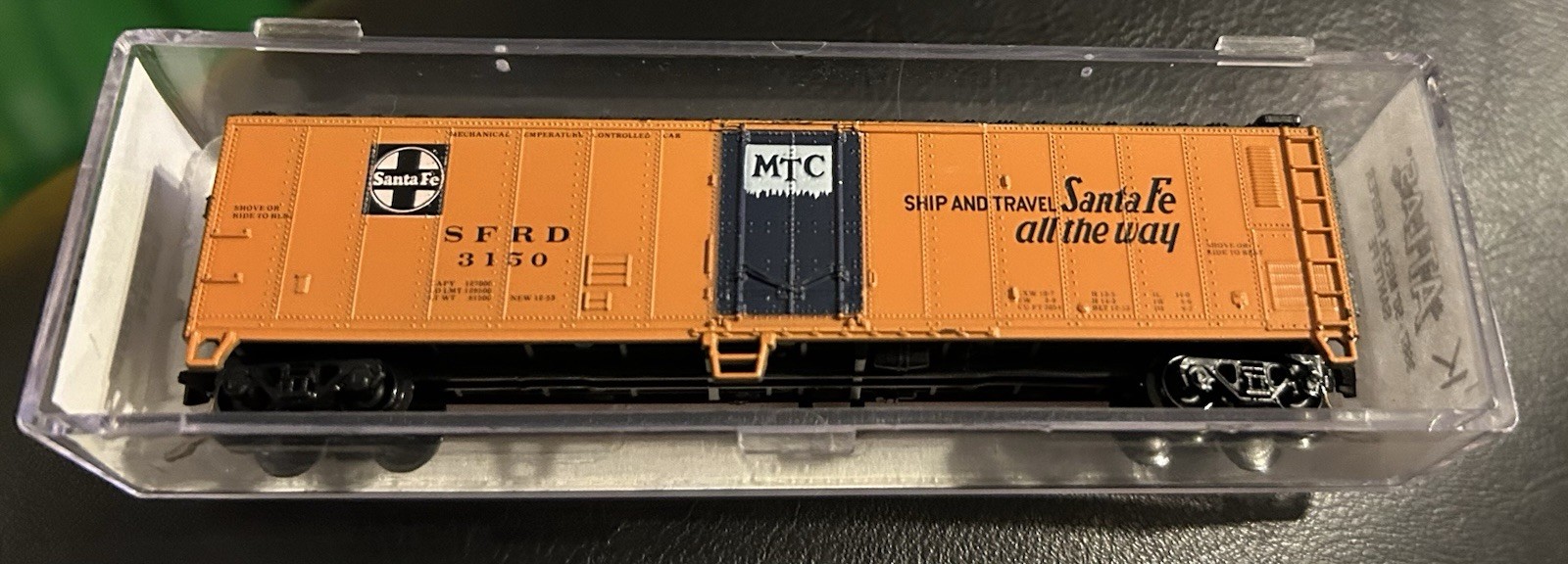 Atlas Model Railroad Co.3667-50 Mech Reefer Santa Fe SFRD 3150