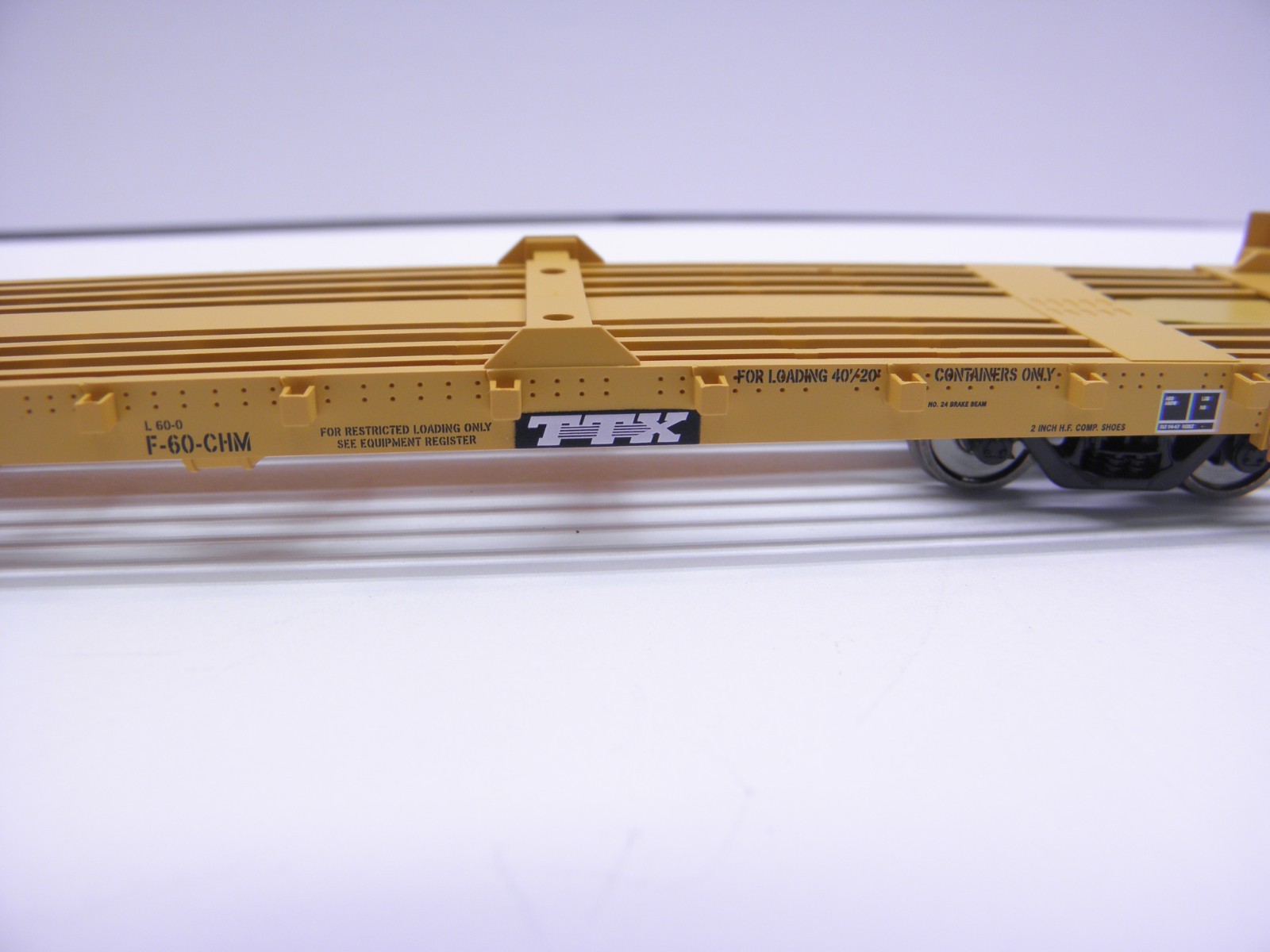 WALTHERS 60′ PULLMAN STANDARD FLATCAR TRALER TRAIN -VTTX #91121 -HO SCALE