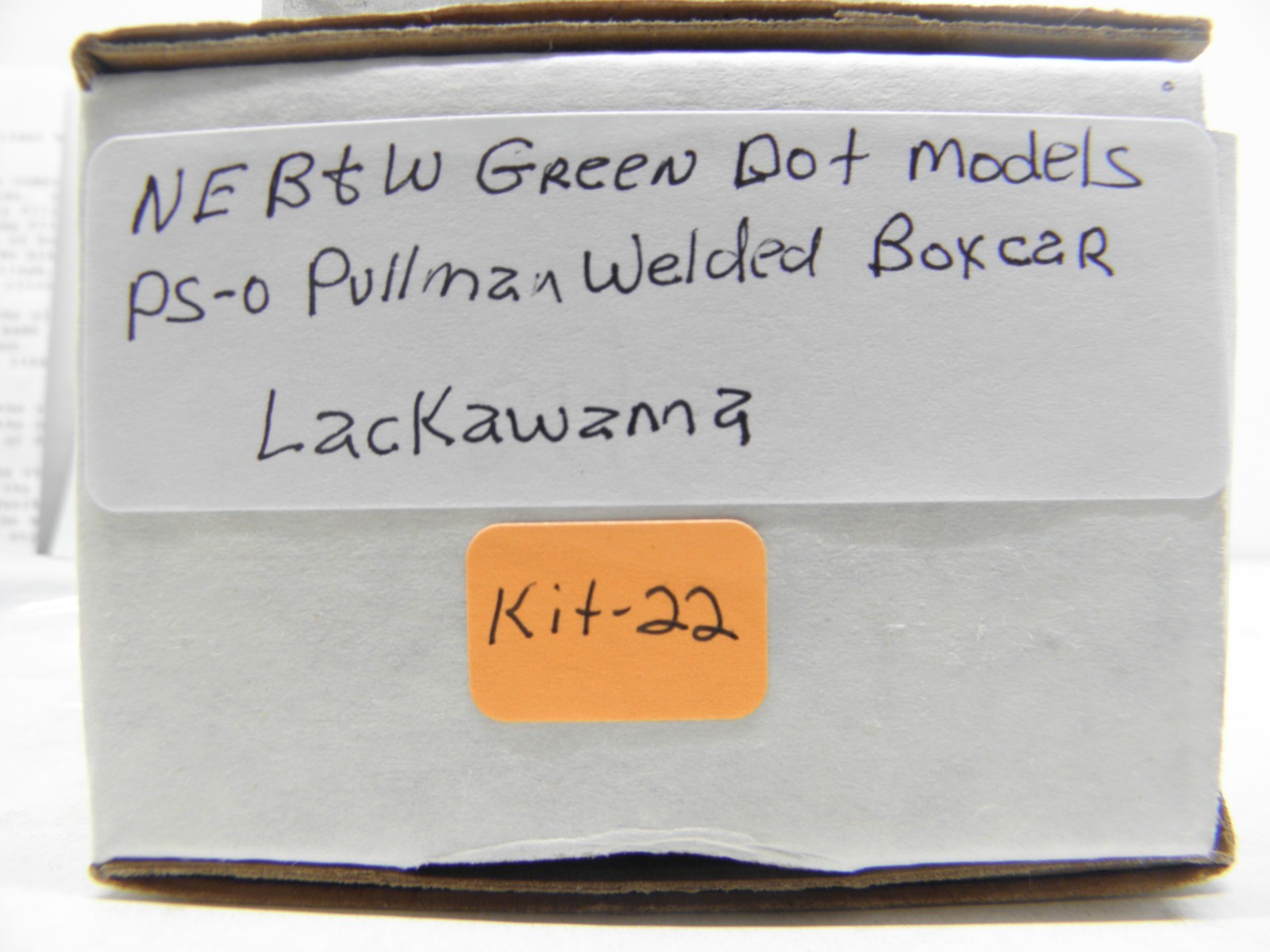 NEB&W MODELS PS-0 1938 PULLMAN WELDED BOXCAR -LACKAWANNA – HO -RESIN KIT -#22