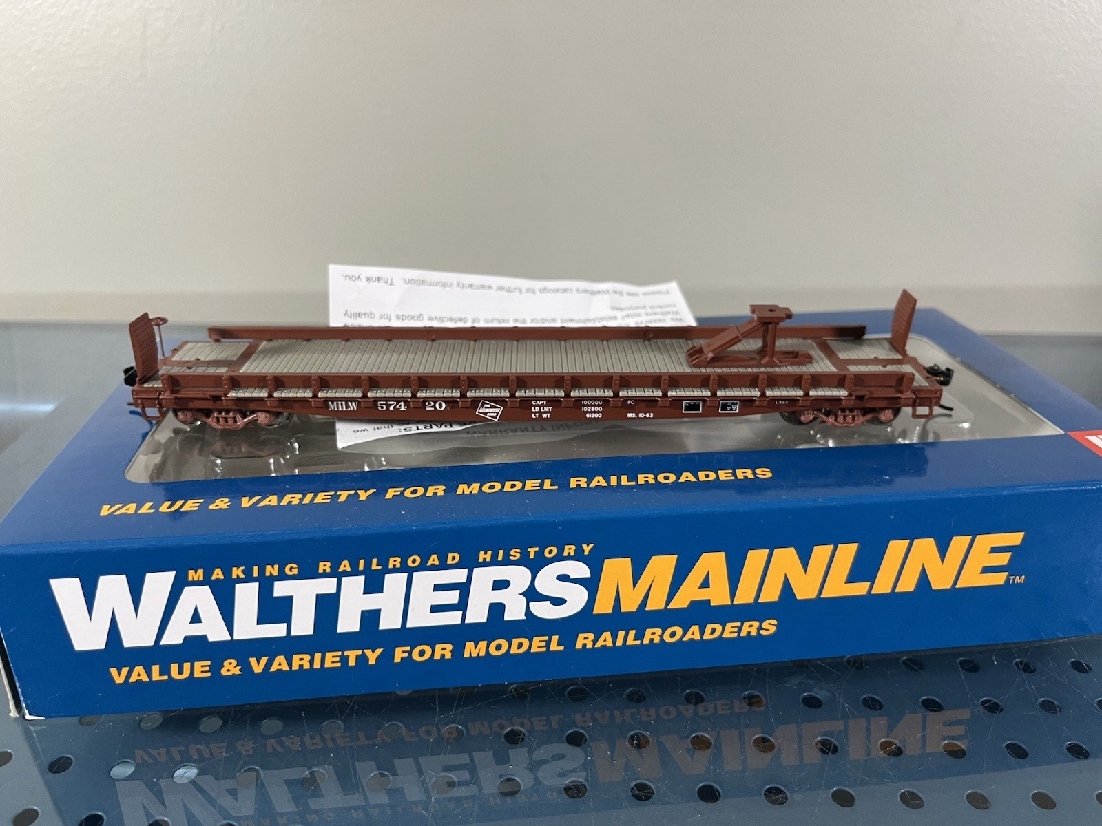 HO Scale Walthers Milwaukee Road 53′ GSC Piggyback Service Flatcar MILW 57420 #2