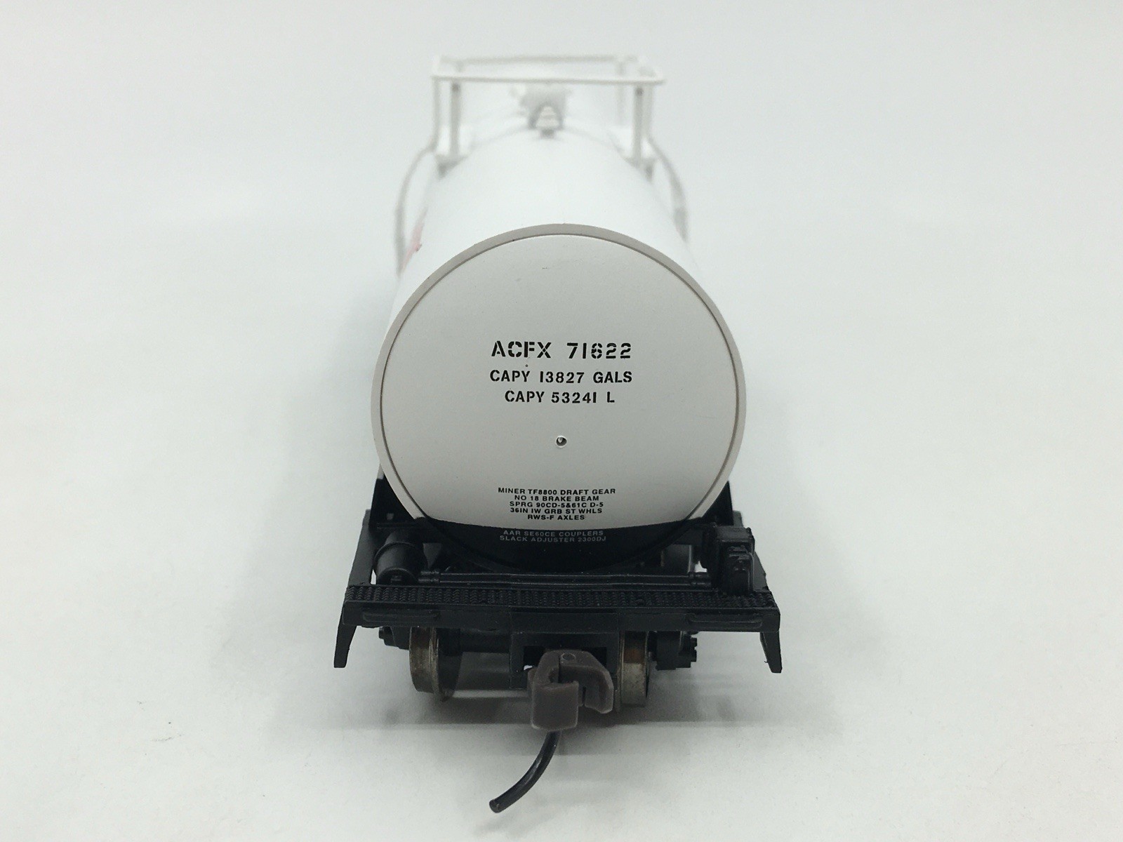 HO Atlas 1709-2 DuPont Ti-Pure ACF Kaolin Tank Car ACFX #71622 Metal Wheels