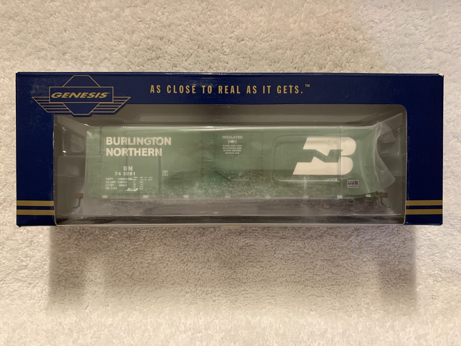 Athearn Genesis #ATHG63881 Burlington Northern 50 PC & F PD Boxcar #749291