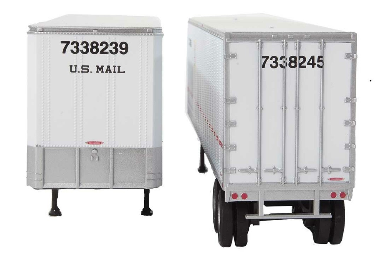 Walthers HO Scale 40′ Trailmobile Trailer 2-Pack ~ US Postal Service ~ 949-2517