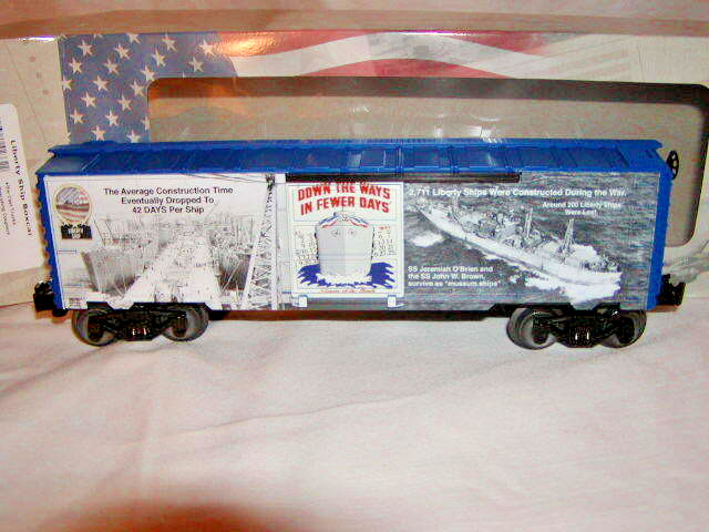 Lionel 1938240 Liberty Ship Box Car O 027 2019 Made U.S.A. WWII MIB New Sealed