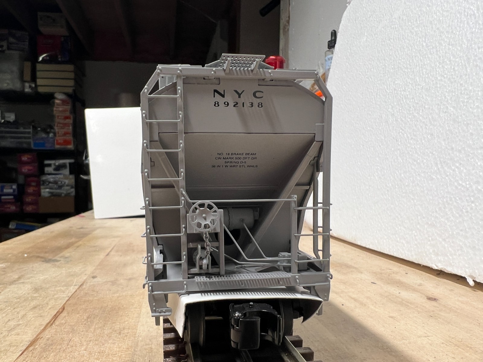 LIONEL 6-17181 NEW YORK CENTRAL ACF 4-BAY HOPPER ALUMINIUM BODY #892138 #1