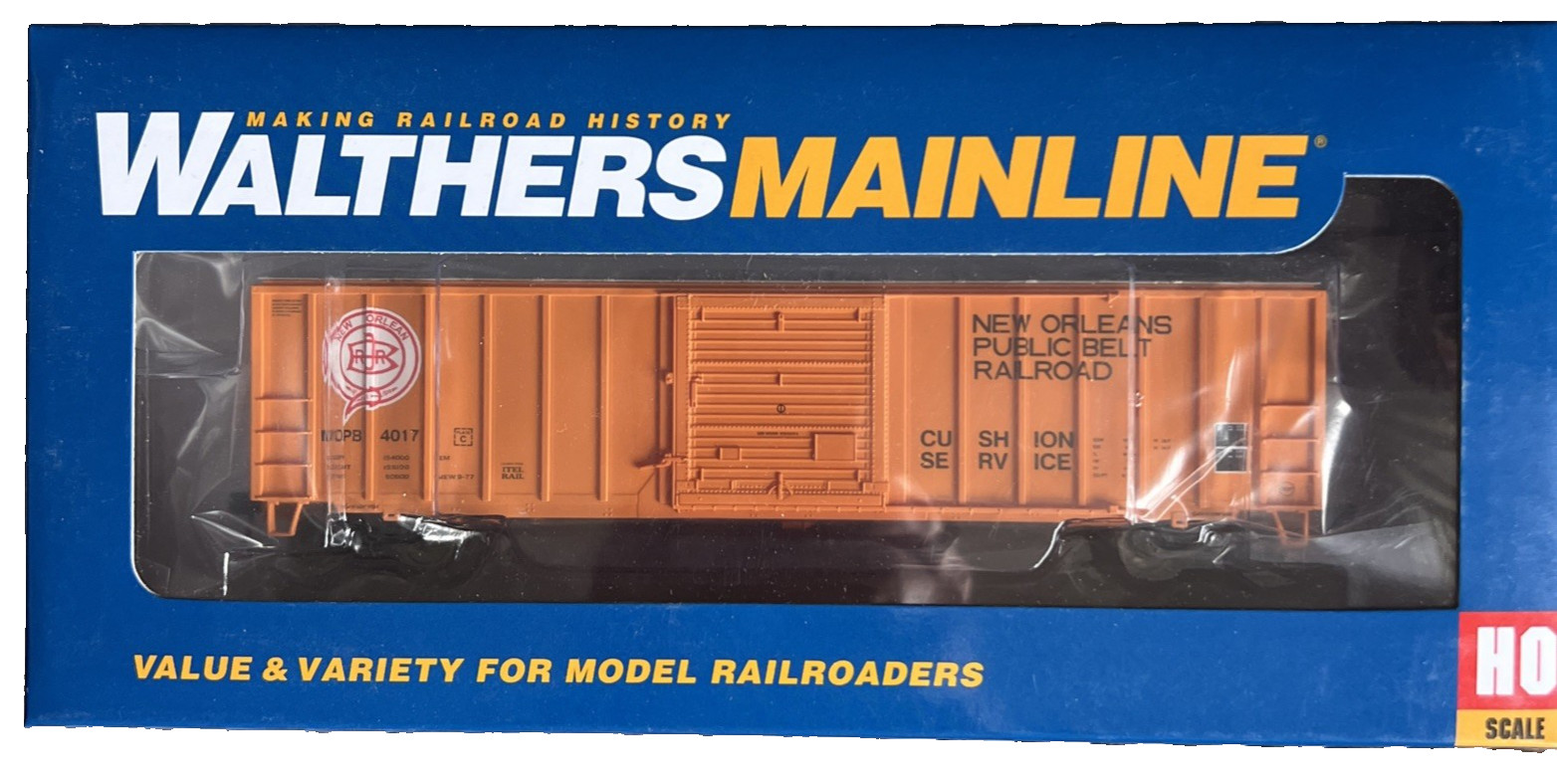 Walthers HO Scale 50′ ACF Boxcar NOPB #4017 Orange Black New In Box