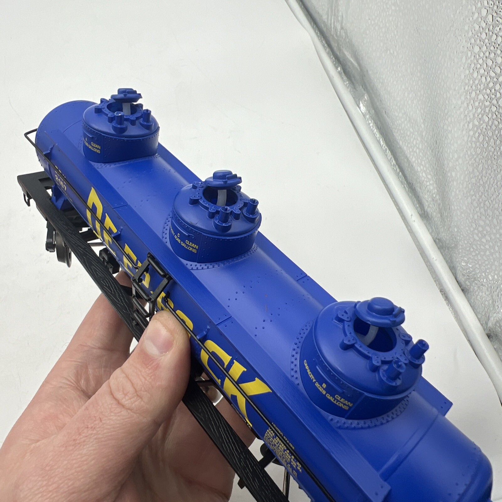 K-LINE K636-8011 DEEP ROCK CLASSIC DIECAST TRIPLE DOME TANK CAR #2157 – EX