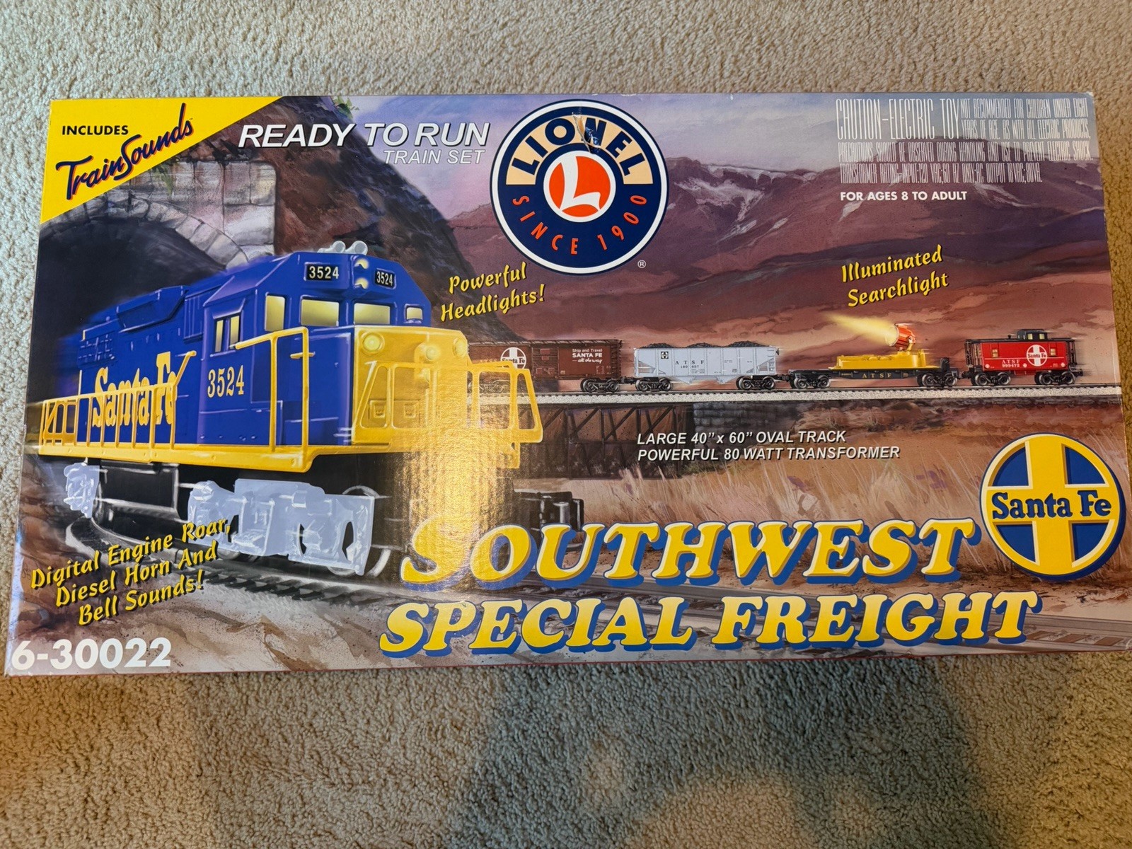 LIONEL 6-30022 SOUTHWEST SPECIAL FREIGHT TRAIN SET NIB
