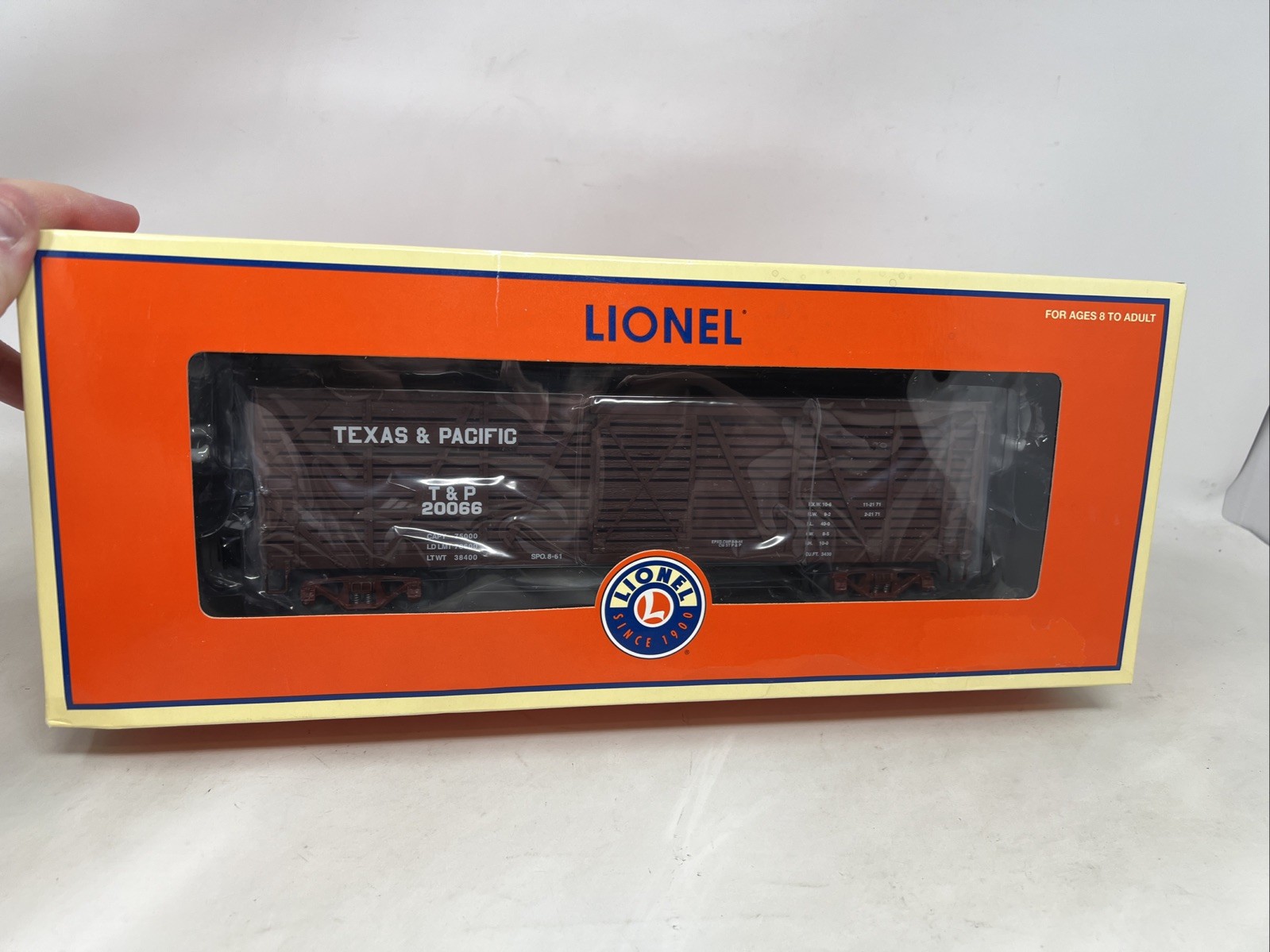 Lionel 6-52403 TCA 2006 Texas & Pacific Stock Car w Cattle O NEW Club #20066