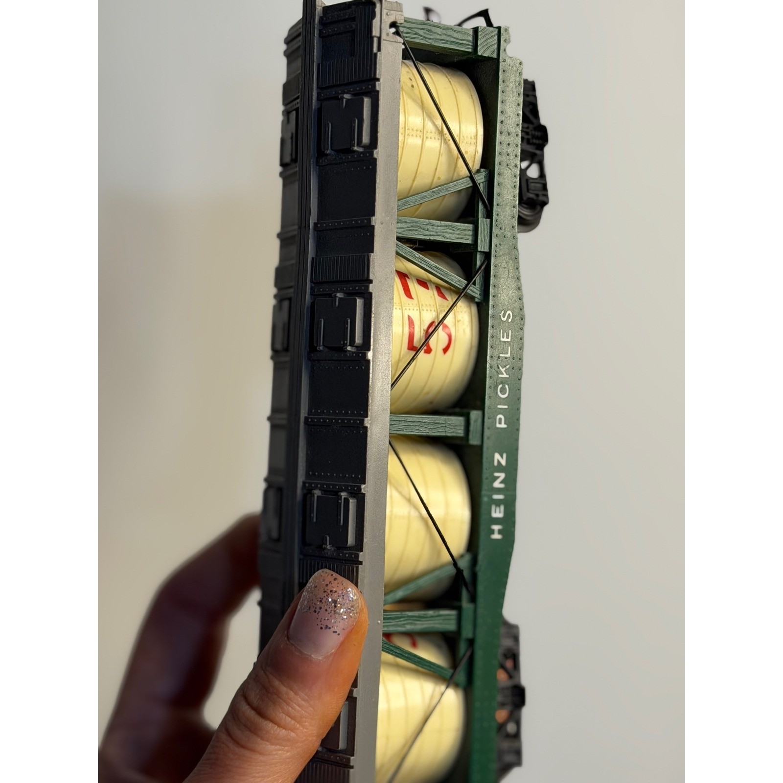 VTG Tyco Heinz Pickles Tank Car Green 4-Vat Pickle Car HO Scale Model Train R139