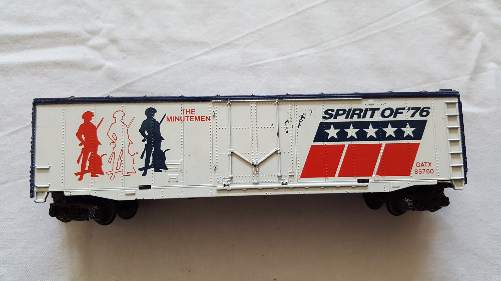 HO Scale Spirit of 76 The Minutemen Patriotic Box Car 1:87 Scale Model Railroad