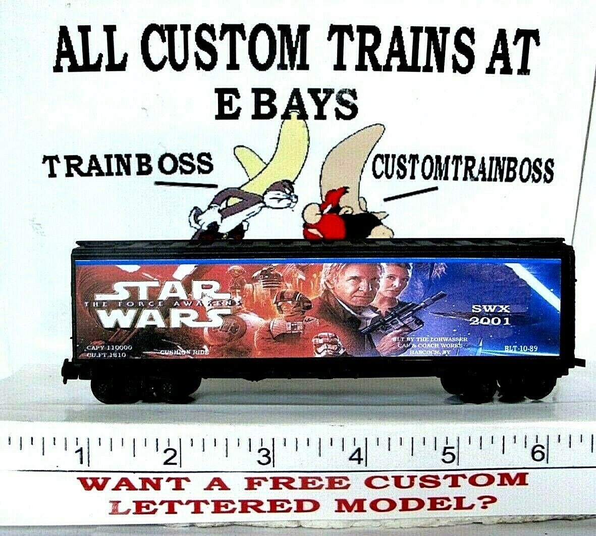 HO SCALE CUSTOM LETTERED STAR WARS REEFER 🛸🛸🛸🛸