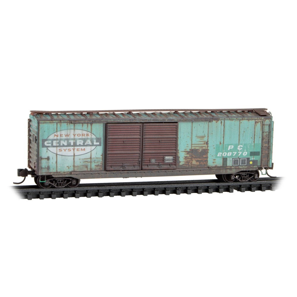 Micro-Trains MTL N 03444510 Penn Central Weathered NYC 50′ Boxcar Freight Car