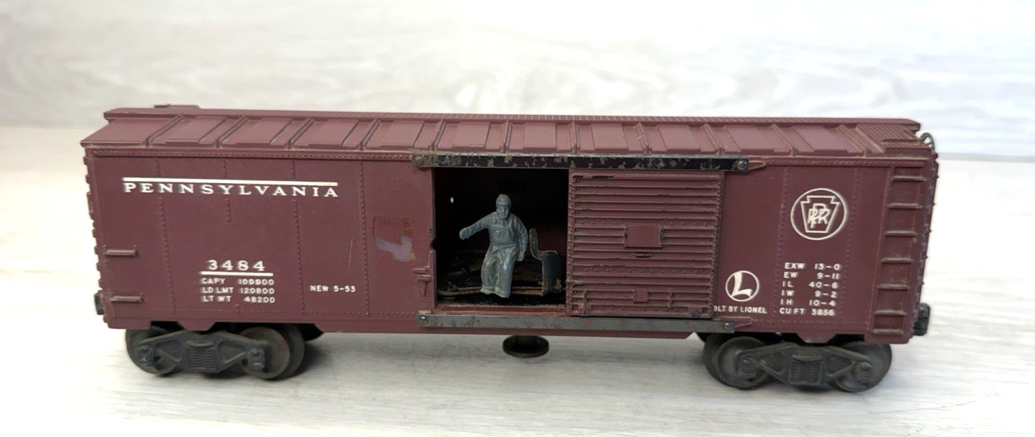 1953 Lionel Post War 3484 Pennsylvania Operating Box Car