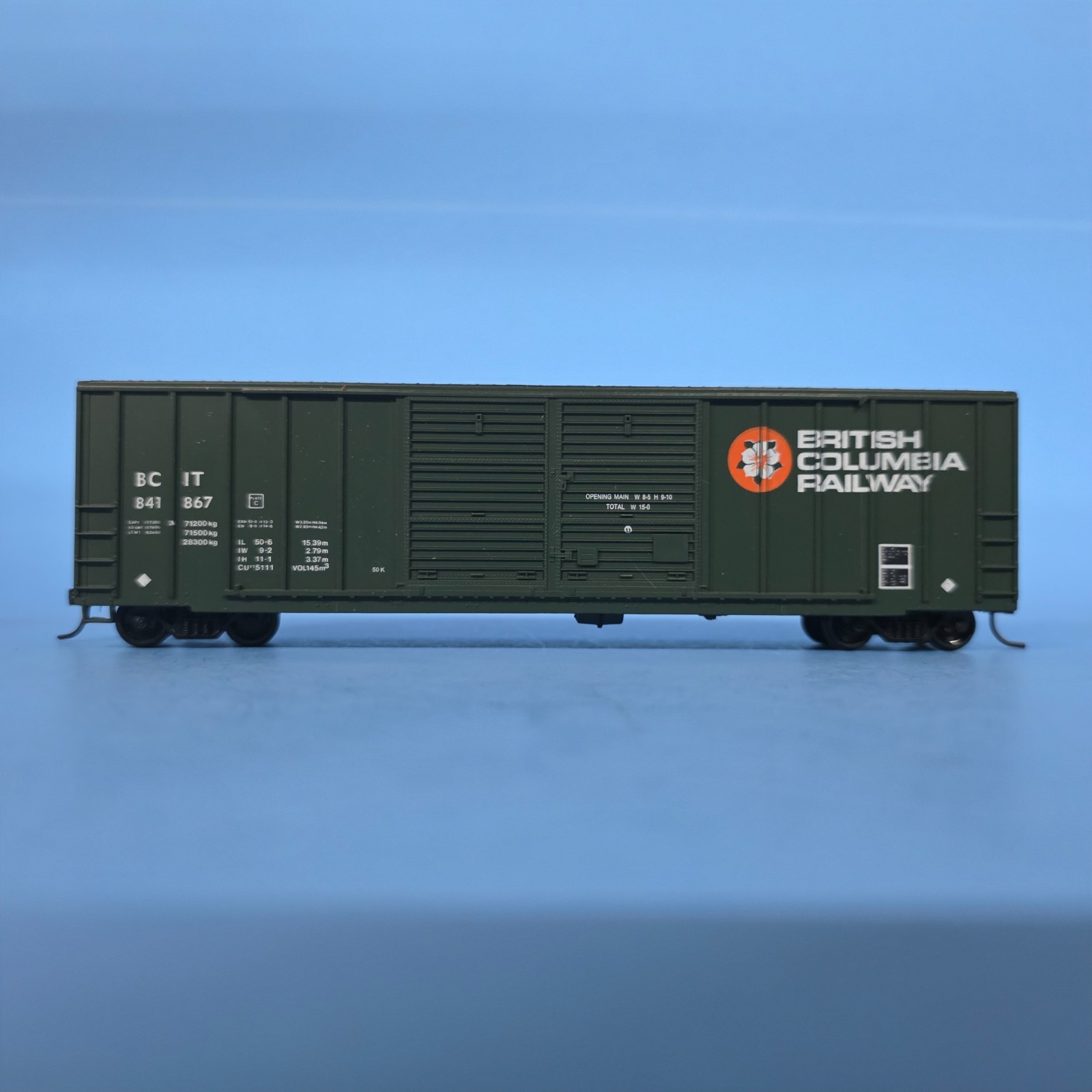 Roundhouse HO Scale 50′ Outside Braced Box Car British Columbia BCIT 841867