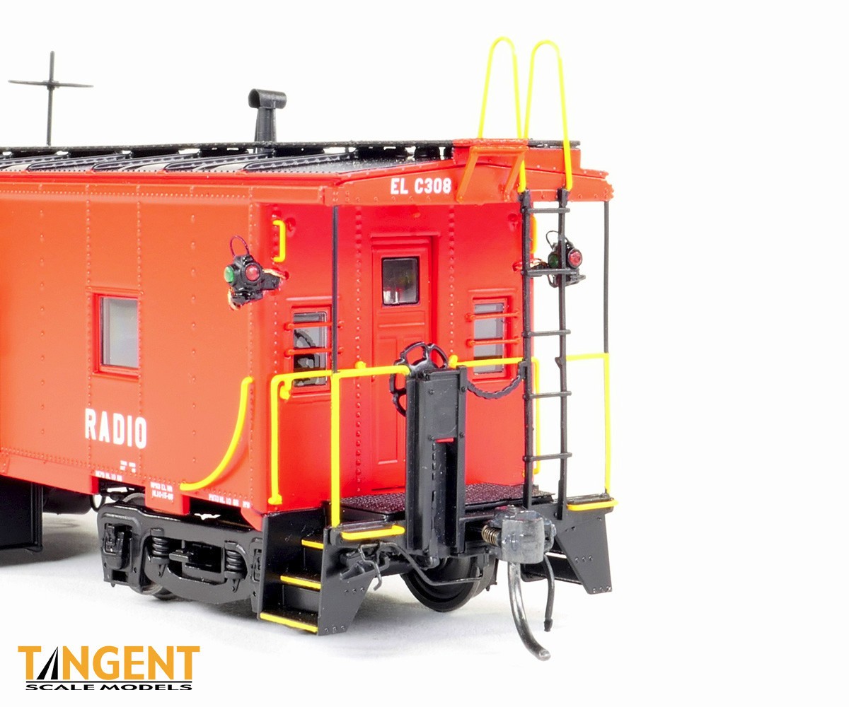 Tangent Scale Models ICC Erie Lackawanna Bay Window Caboose Red 60711 HO