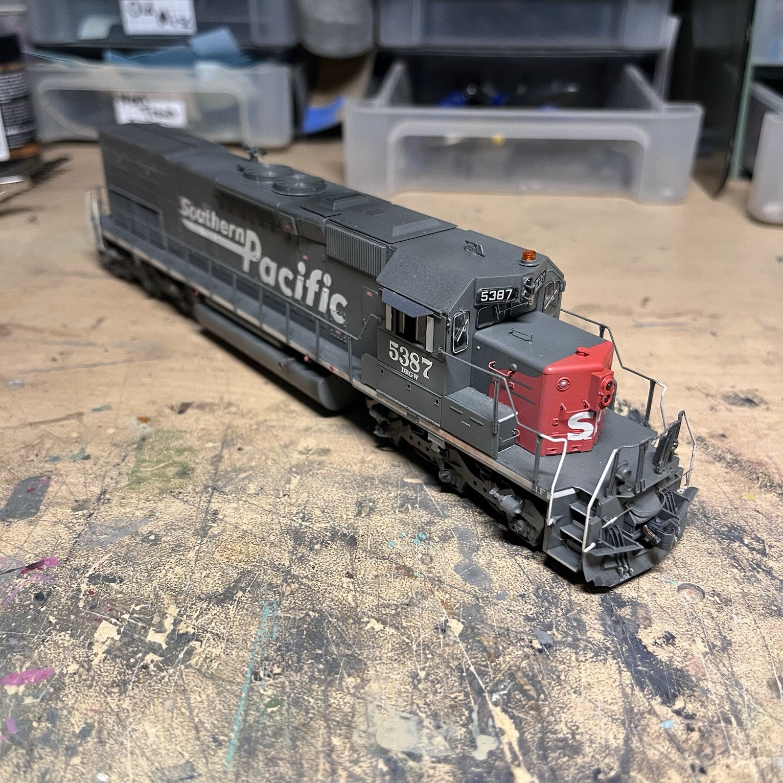 Southern Pacific/DRGW Rio Grande SD40T-2 Athearn Tunnel Motor 5387 DCC NO SOUND