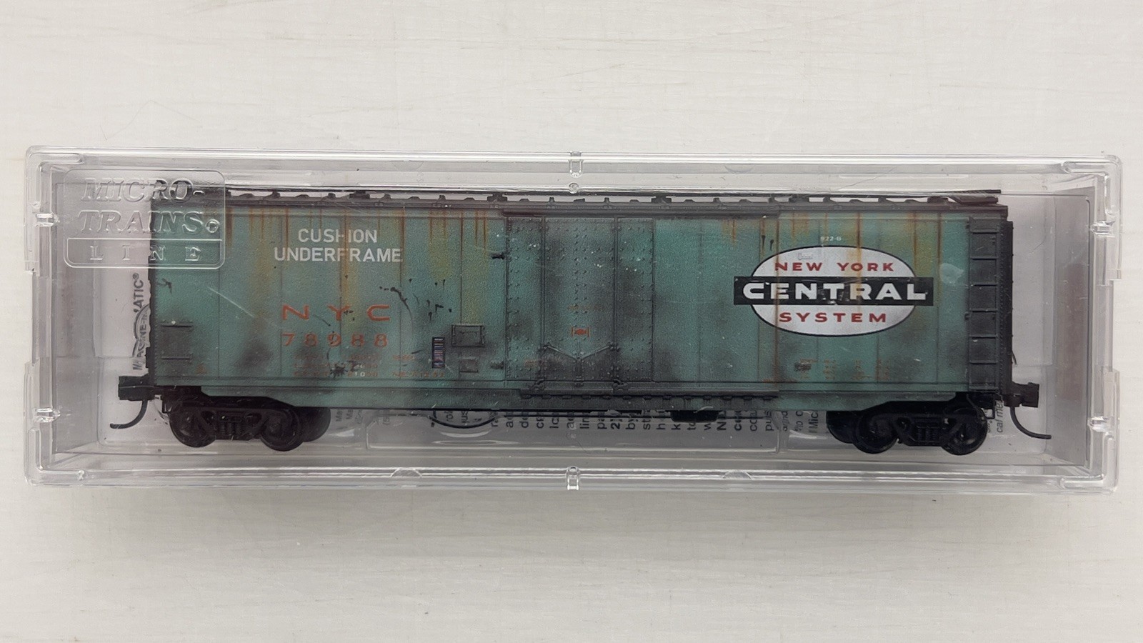 New MTL Micro-Trains N Weathered New York Central #78988 50ft Boxcar #032 44 530
