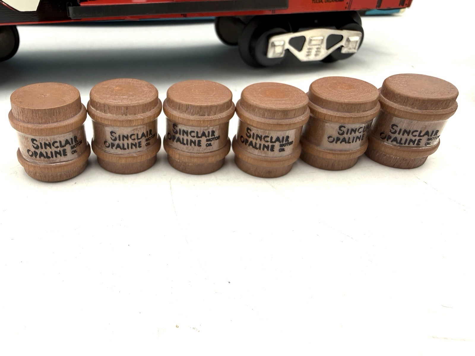 Modern Marx O Scale Trains Sinclair Boxcar W Barrel Load 73410 Boxed W inserts