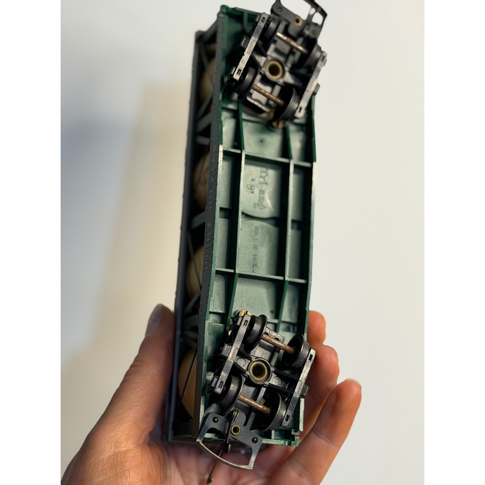 VTG Tyco Heinz Pickles Tank Car Green 4-Vat Pickle Car HO Scale Model Train R139