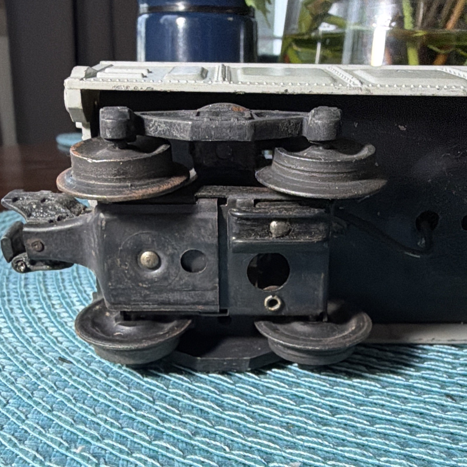 Lionel O Gauge ATSF Gondola 356 3-Rail Analog AC Gray Metal 1:48