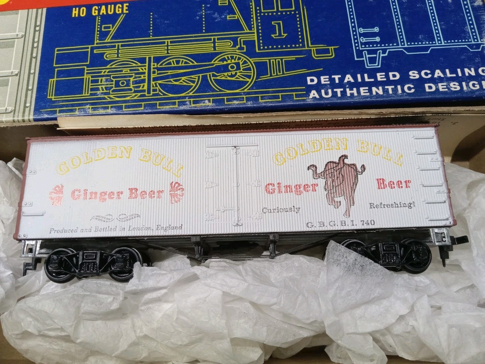 H.O. Roundhouse GINGER BEER BOX CAR
