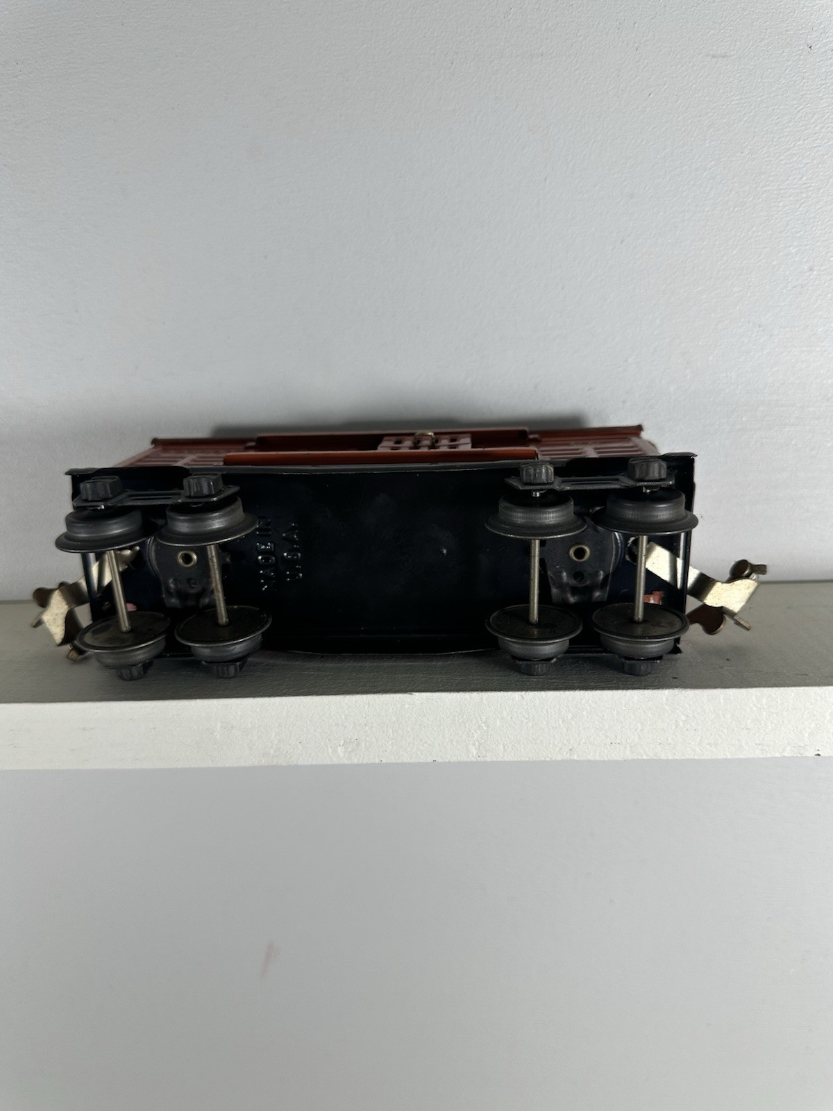 Vintage Lionel Lines 656 Stock Car O Gauge Brown Livestock Freight Car Postwar