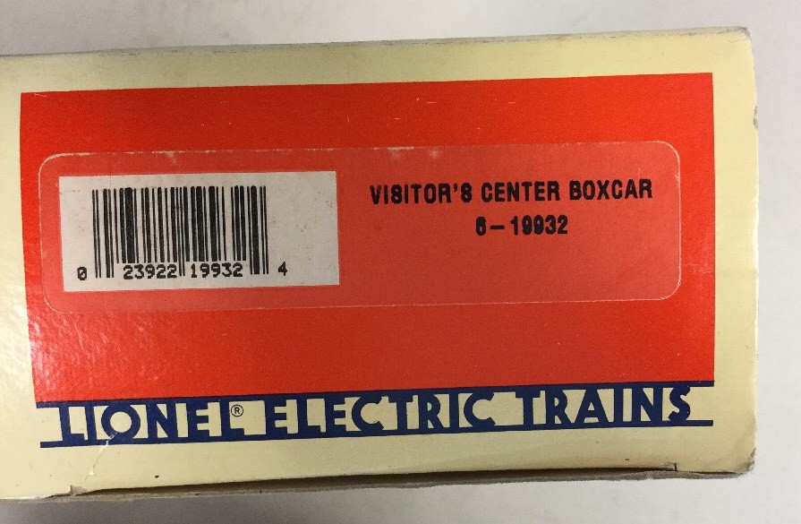 Lionel 6-19932 Lionel Visitor Center Boxcar 1994 C8 Condition